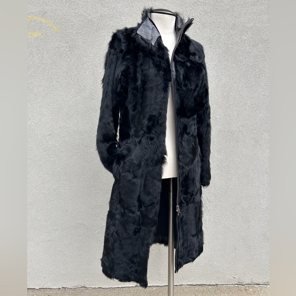 Y2K fitted genuine fur coat from Joseph made in France - Picture 2 of 10